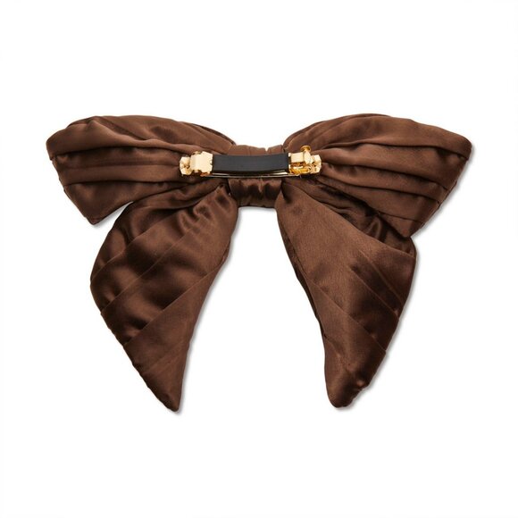 Lele Sadoughi BOW BARRETTE Rootbeer Crystal Honeybee NWT main image 9